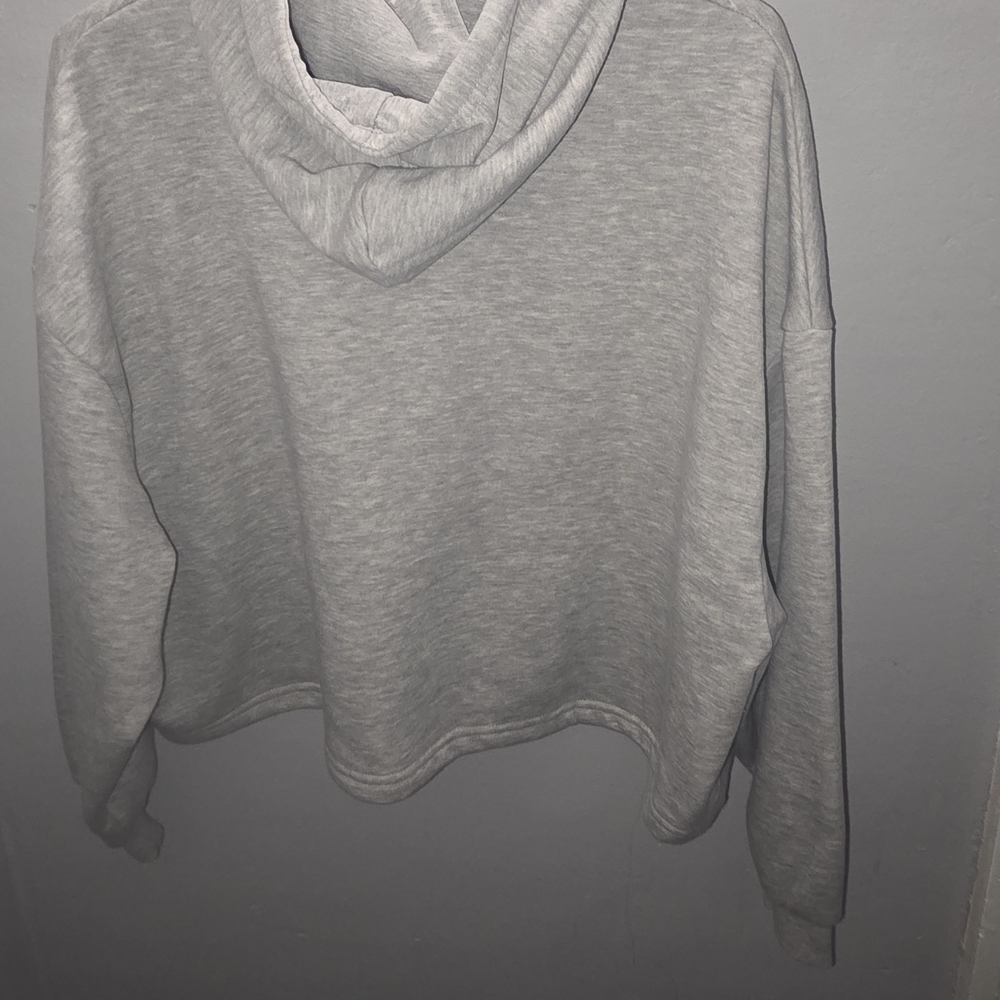 🆕️True Religion Gray Rhinestone Cropped Hoodie ✨ Y2K Streetwear - Picture 6 of 9